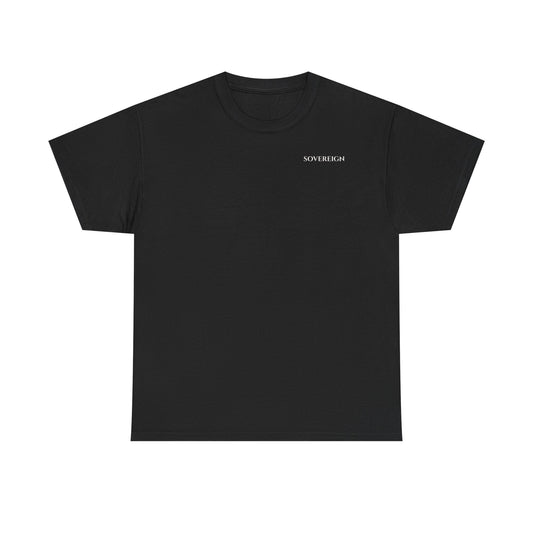 Sovereign Minimalist Logo Tee — Black Crewneck T-Shirt