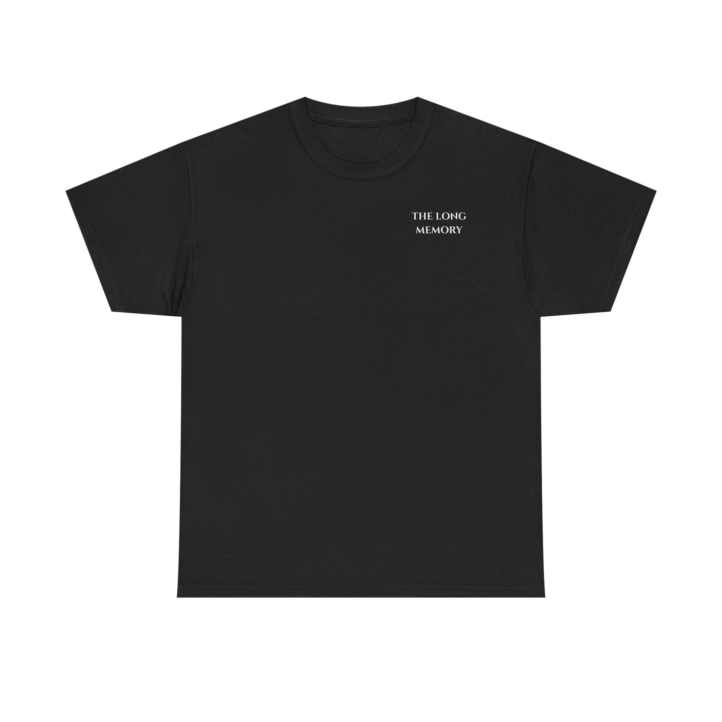 The Long Memory Minimalist Logo Tee - Black Crewneck T-Shirt