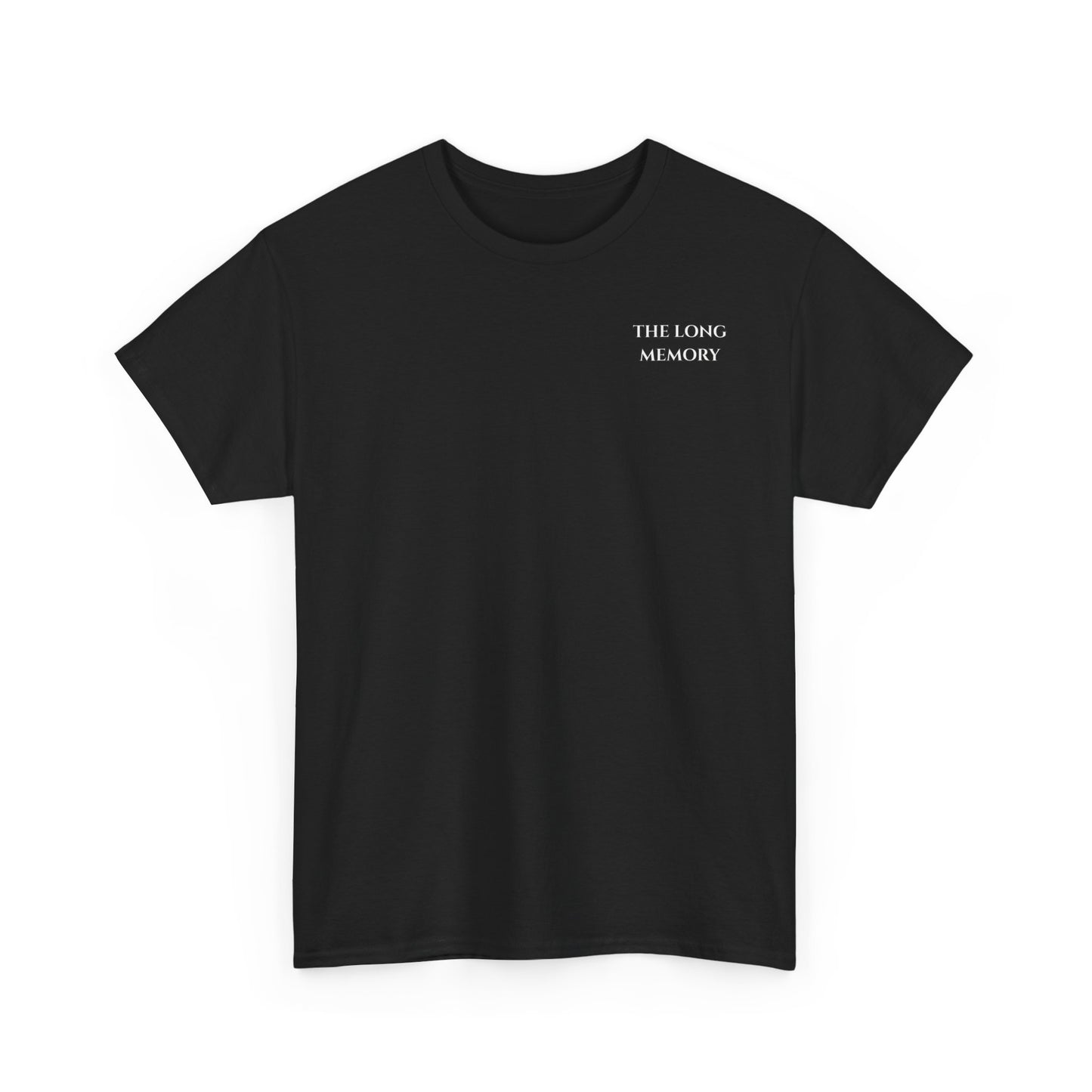 The Long Memory Minimalist Logo Tee - Black Crewneck T-Shirt
